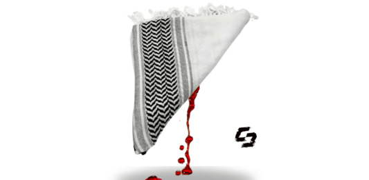 Symbol of Resistance: A Keffiyeh Marked by Blood