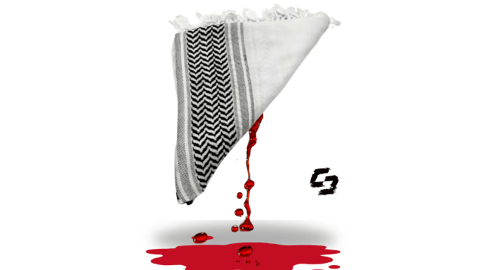 Symbol of Resistance: A Keffiyeh Marked by Blood