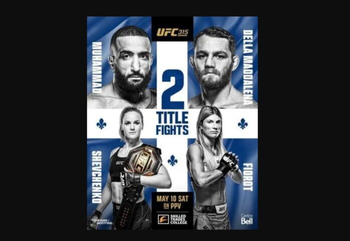The UFC 315 fight card took place on Saturday May 10, 2025 at Bell Centre in Montreal